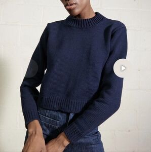 Maria Stanley Cropped Cotton Sweater XS